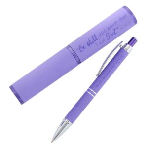 PPsalm 46:10 Be Still And Know Purple (Metal Pen In Tube)