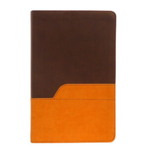 NIV Holy Bible Larger Print Two Tone Chocolate / Amber (Imitation Leather)