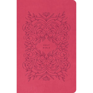 NLT Premium Gift Bible, Red Letter, Very Berry Pink Vines (Immitation Leather)