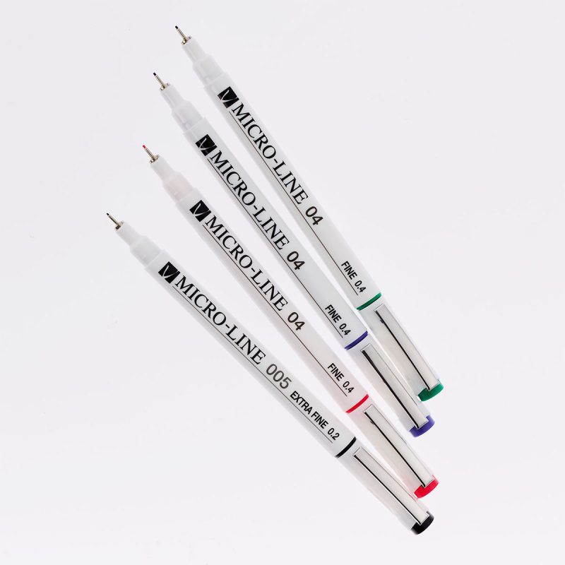 Veritas Four Piece Coloring Micro-Liners Pen Set - Image 2