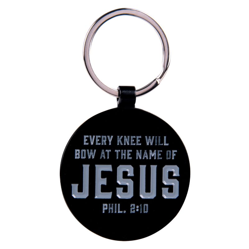Every Knee Will Bow at the Name of Jesus Metal Key Ring - Image 2