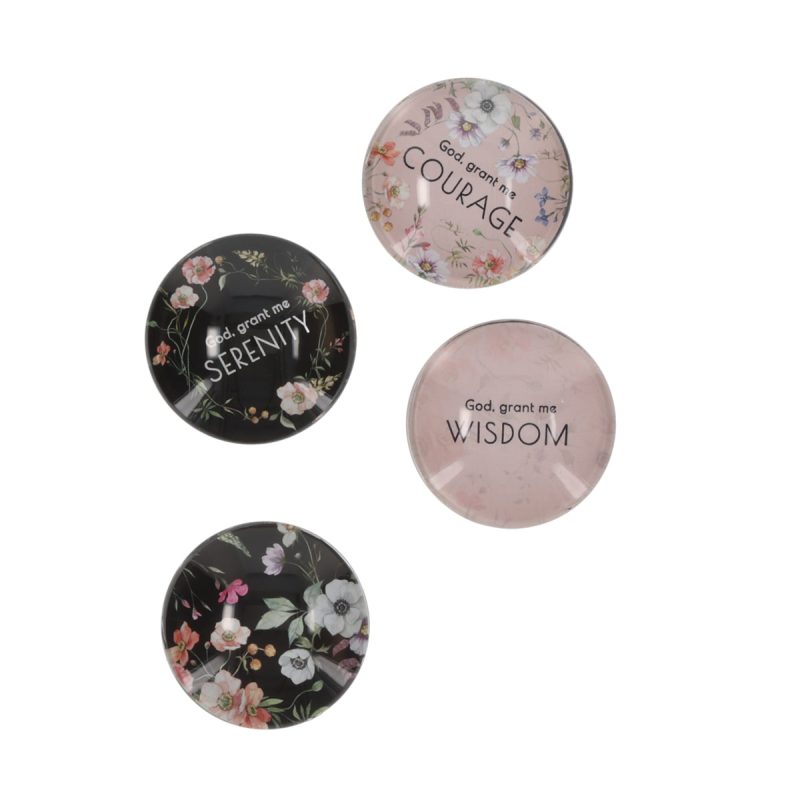 Serenity Prayer Four-Piece Glass Magnetic Set - Image 2