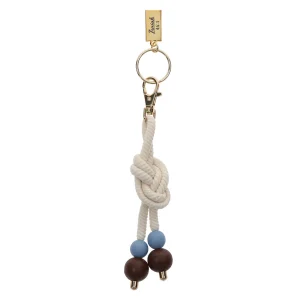 Footprints Key Ring with Rope