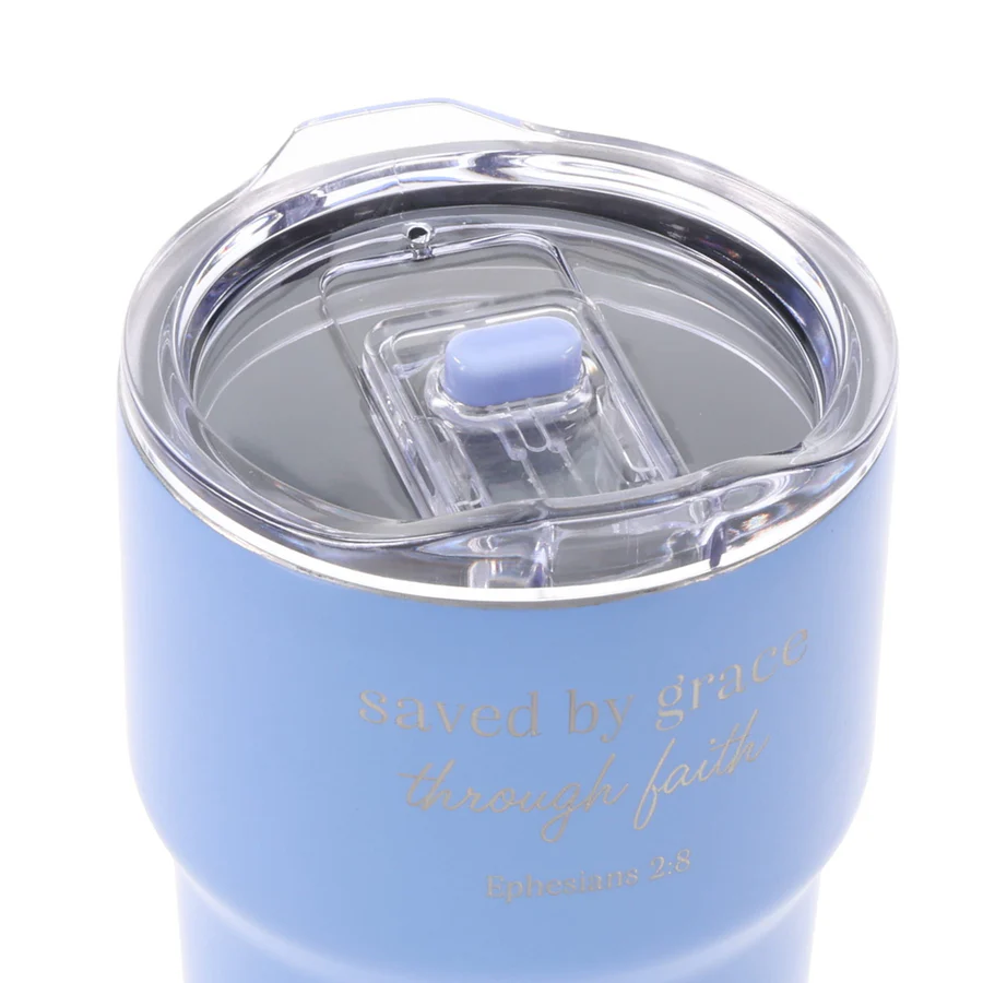 Saved by Grace Through Faith Stainless Steel Travel Mug - Image 2