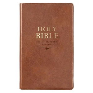 ESV Tan Brown Faux Leather Standard Bible