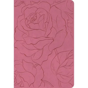 NLT Pink Rose Imitation Leather Premium Value Filament Compact Bible