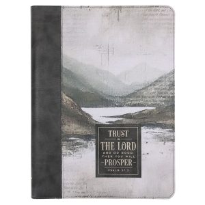 Trust in the Lord Faux Leather Executive Portfolio Folder with Zip